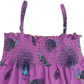 Fancy Peacocks-Strap Dress